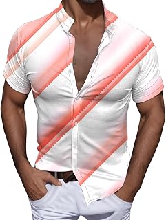 Summer Shirts for Men Formal Shirts Summer Autumn Shirts for Men Premium Long/Short/Sleeveless Sleeve T-Shirts for Men Silk Casual Shirts Tee Shirts for Men Office Regular Fit Shirts Tee Tops for
