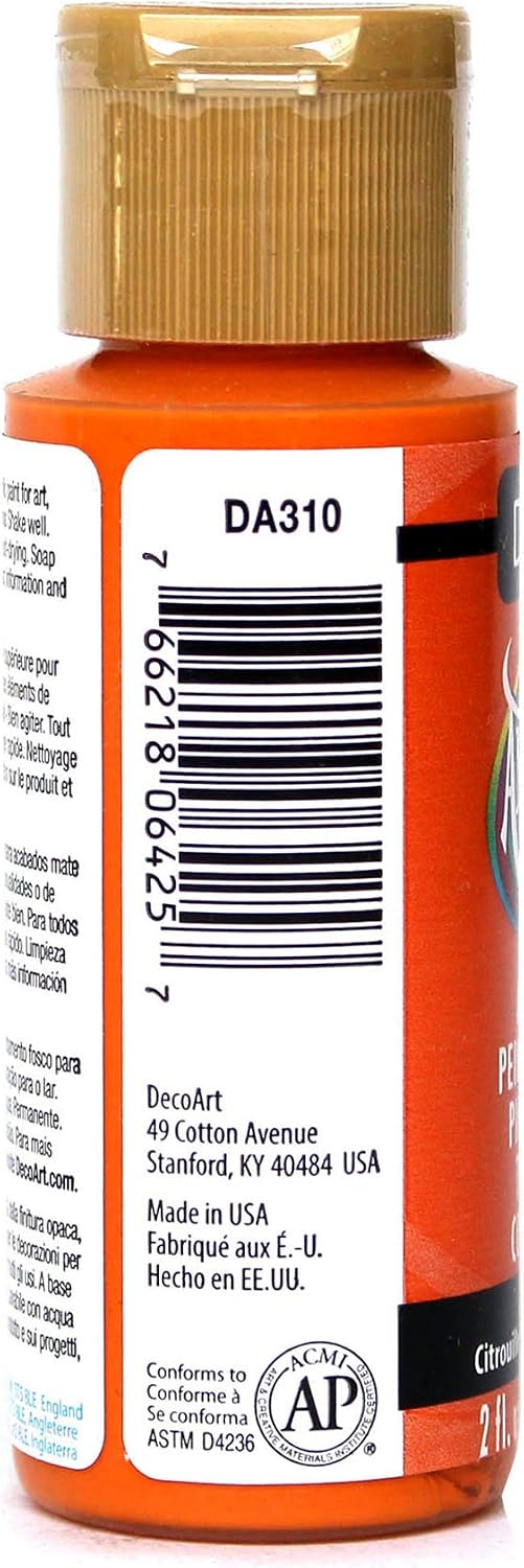 DecoArt Americana Acrylic Paint, 2-Ounce, Spiced Pumpkin