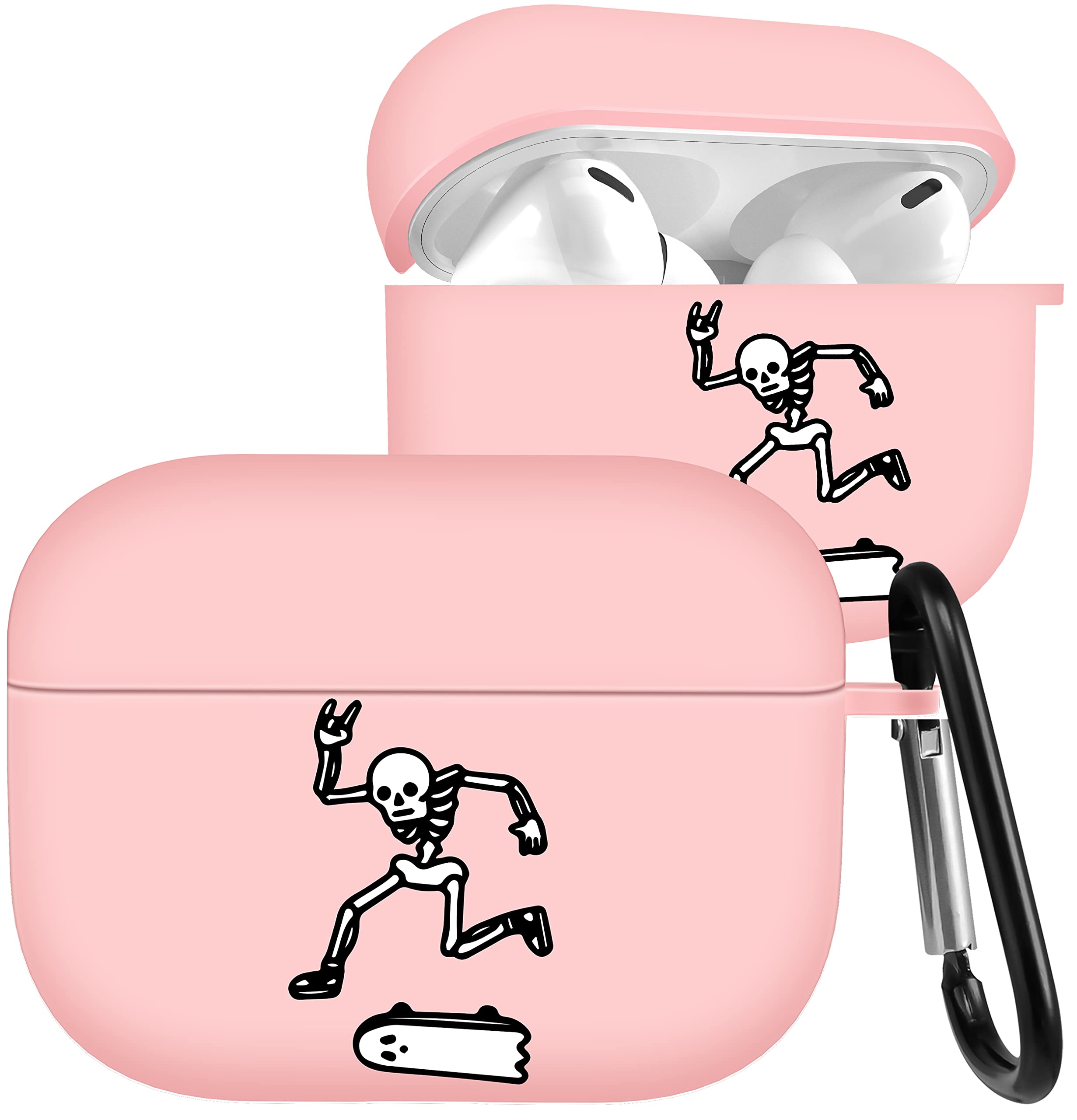 for Airpod Pro 2 Case Cover Cute Funny Funda Women Silicone Cool Estuche Protector for Air Pod Pro 2nd Generation Kawaii Skull Skeleton Fun Girls Boys for Apple Air Pod Gen 2 Cases