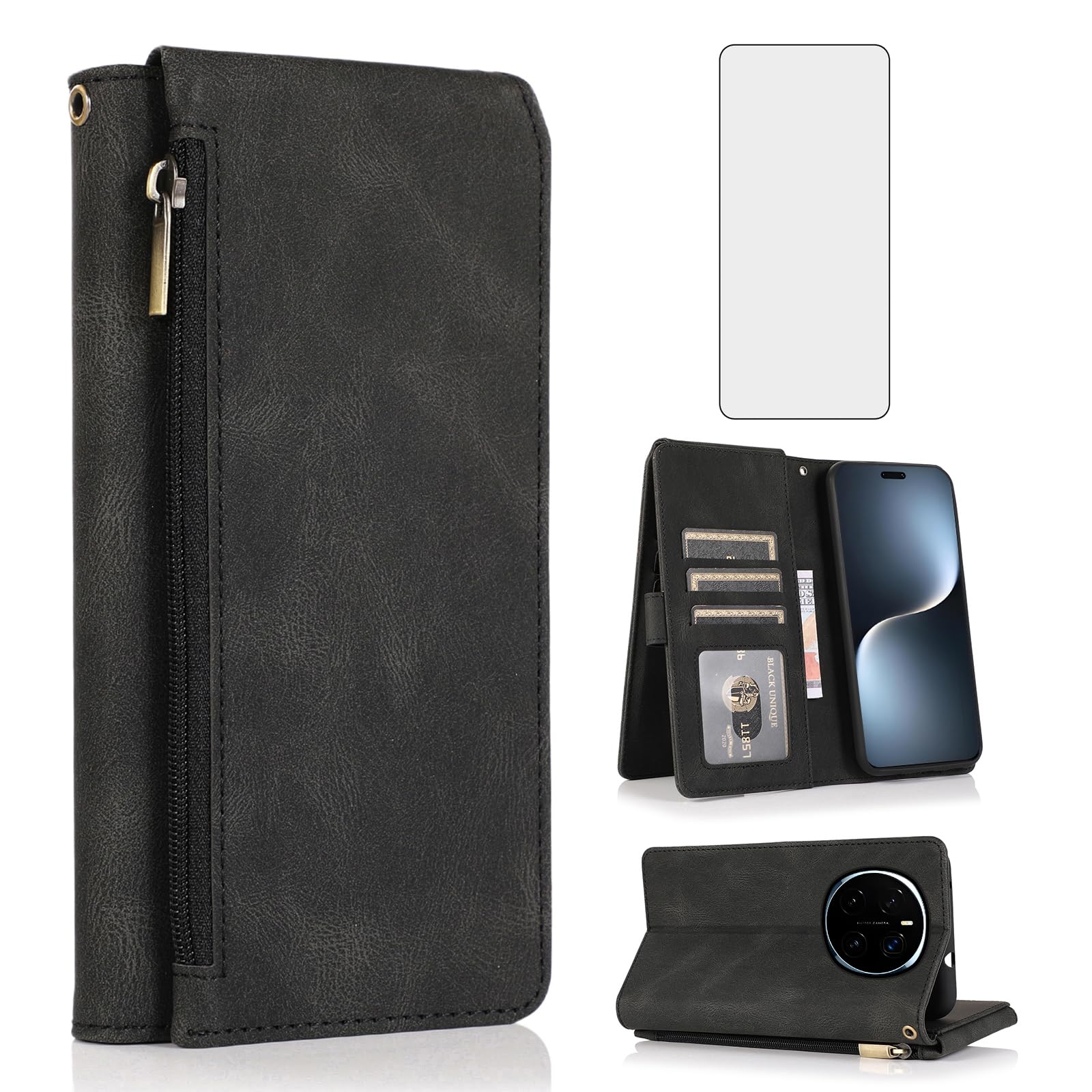 Coque Honor Magic 7 Pro Asuwish Noir pour vos déplacements - 8