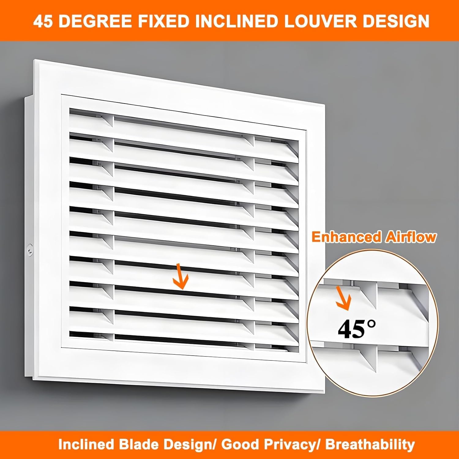 Grille De Ventilation en Aluminium pour Mur Et Plafond, Cache-Conduite Décoratif avec Grille De Filtration, Idéal pour La Maison, Le Bureau, Lhôtel Et La Chambre. Gray 10x30in