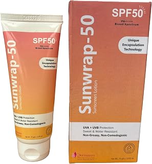 Sunwrap-50 Encapsulated Transparent Sunscreen SPF 50 PA++++ | Broad Spectrum UVA/UVB | Sweat & Water Resistant, Non-Greas... Price In India