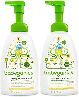 Babyganics Foam Shampoo And Body Wash Chamomile Verbena, 16 Ounce - coolthings.us