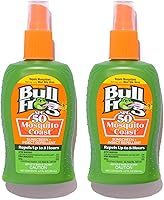 Bullfrog Mosquito Coast DEET-Free Bug Repellent + SPF 50 Sunscreen Spray, 4.7oz Twin Pack