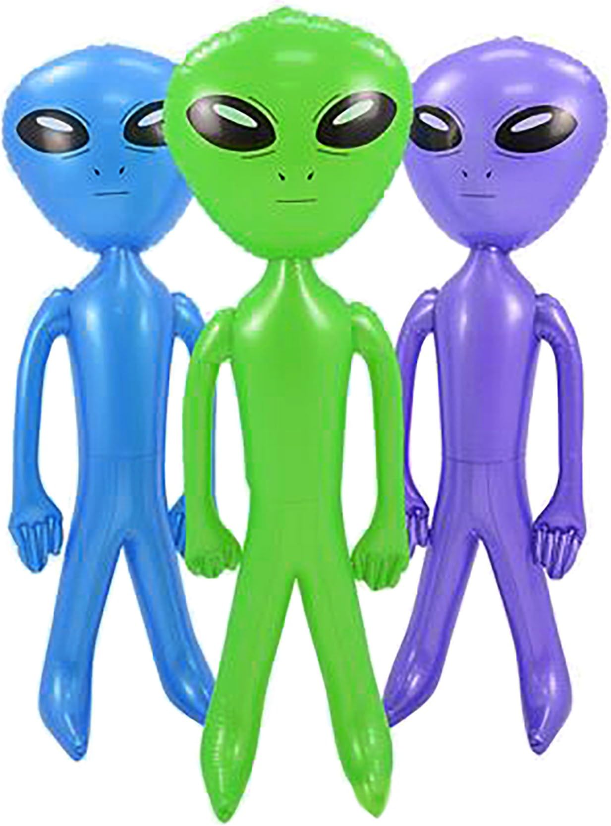 SNInc. Large Inflatable Alien Party Decoration - 1 Alien Inflate Random Color