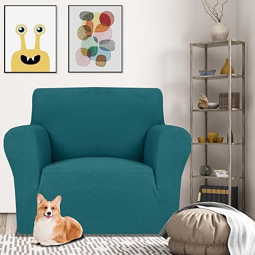 Miniatura 249 de MAXIJIN Funda súper elástica para sofá de 3 cojines, funda universal de 1 pieza para sofá de sala de estar, protector de muebles de elastano, apto