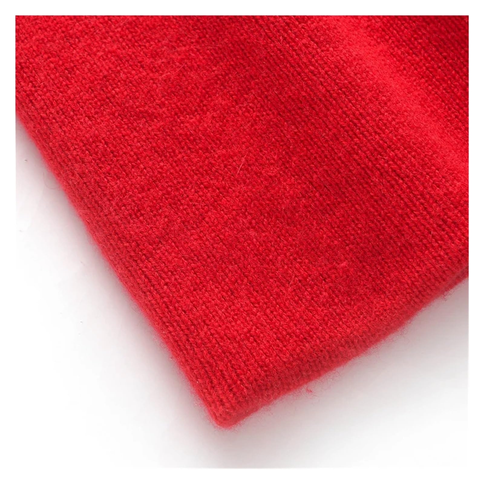 Cashmere Knitted Beanie Hat for Women - Soft, Comfortable, and Warm Winter Hedging Cap, 5 Colors Available(Red)