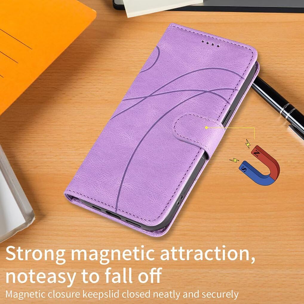 Cover Xiaomi Redmi A5 4G: Custodia Portafoglio In Pelle PU Con Supporto E Slot Per Schede (Blu) - 4
