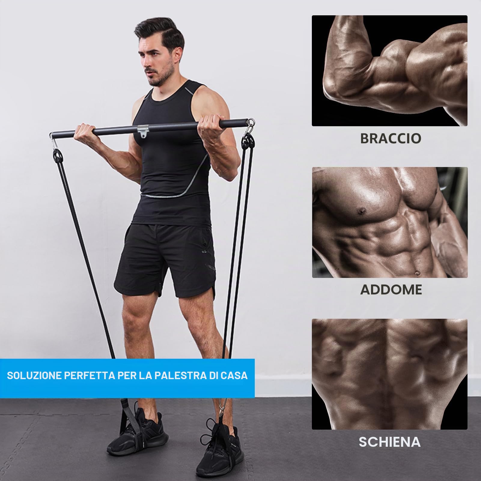 Barra di trazione, bicipiti, barra di trazione, per la casa, bodybuilding, crossfit, allenamento di forza, fitness, palestra, sport
