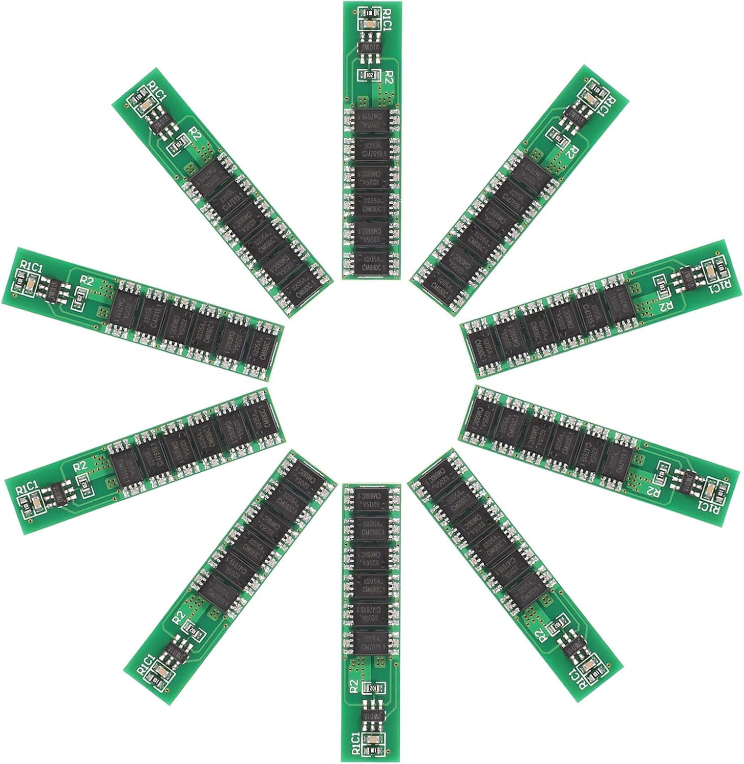 3.2V 10A LiFePO4 BMS Protection Module Board with 6MOS for 1S Lithium Cells Pack of 10 - Overcharge Overcurrent and Short Circuit Protection with Nickel Strip High Current Output-picture-16
