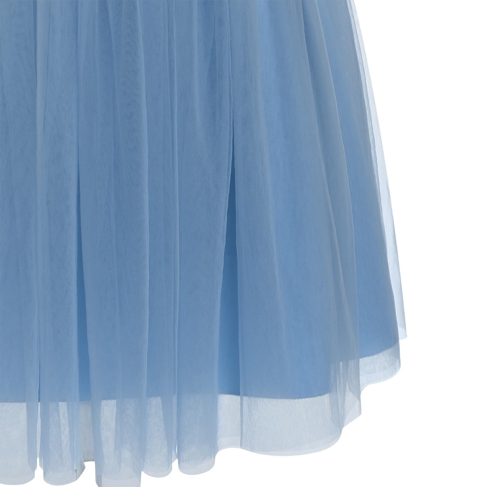 IBTOM CASTLE Blumenmädchen-Tutu-Kleid für Kinder, bestickt, Hochzeit, Festzug, Brautjungfernkleid, Mädchen, Pirncess, Abschlussball, Geburtstag, Party, Tanz, Erstkommunion, Ballkleid
