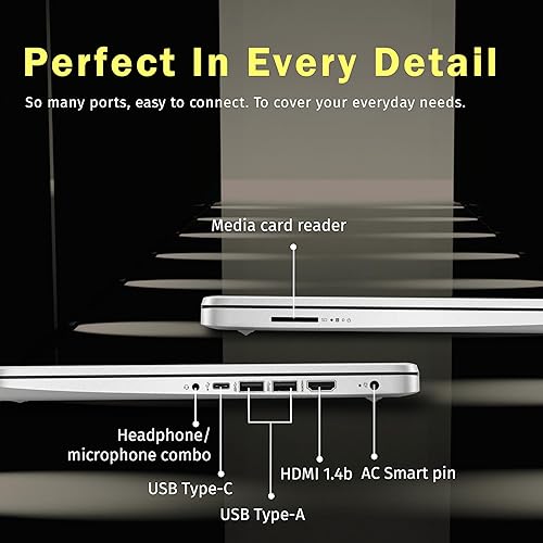 Vista 86 de HP Stream portátil de 14 pulgadas, Intel Celeron N4000, 4 GB de RAM, eMMC de 32 GB, Windows 10 Home en modo S, con Office 365 Personal durante 1 año