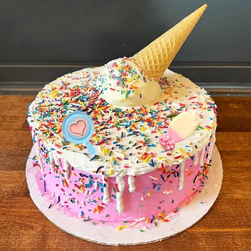 Miniatura 8 de Mini molde de fondant para pastel de helado de 3 piezas, molde de silicona para helado para decoración de pasteles, chocolate con azúcar dulce,