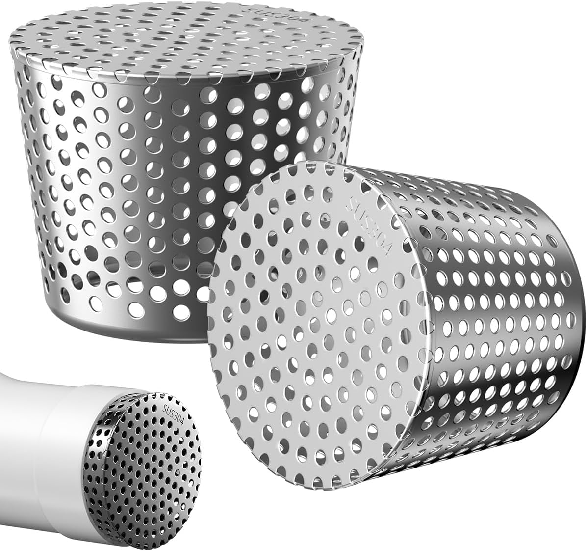 Protezione Grondaie Acciaio Inox 304 - 50/63 mm