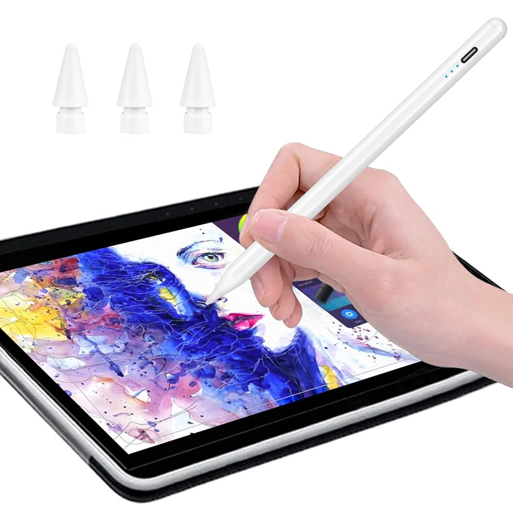 Amazon.com: iPad 第9 代和第10 代觸控筆:快速充電iPad Pencil