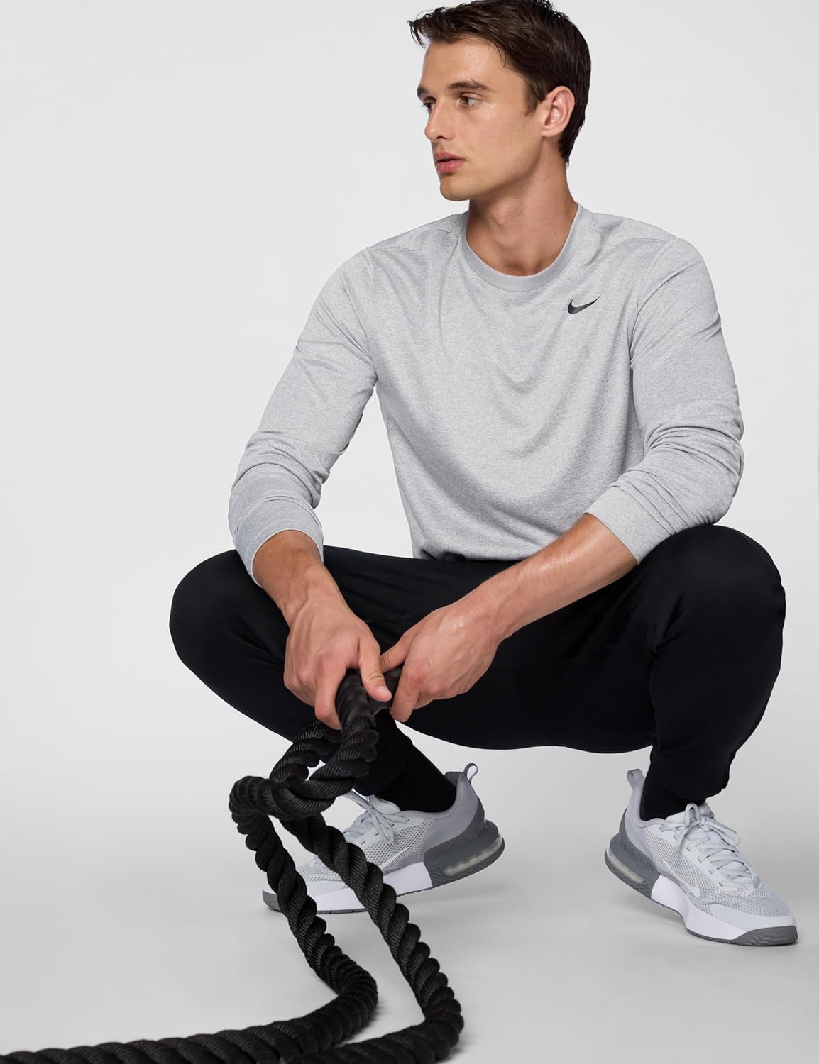 Nike Men's Dri-FIT Legend Long-Sleeve Fitness Top - Image 5