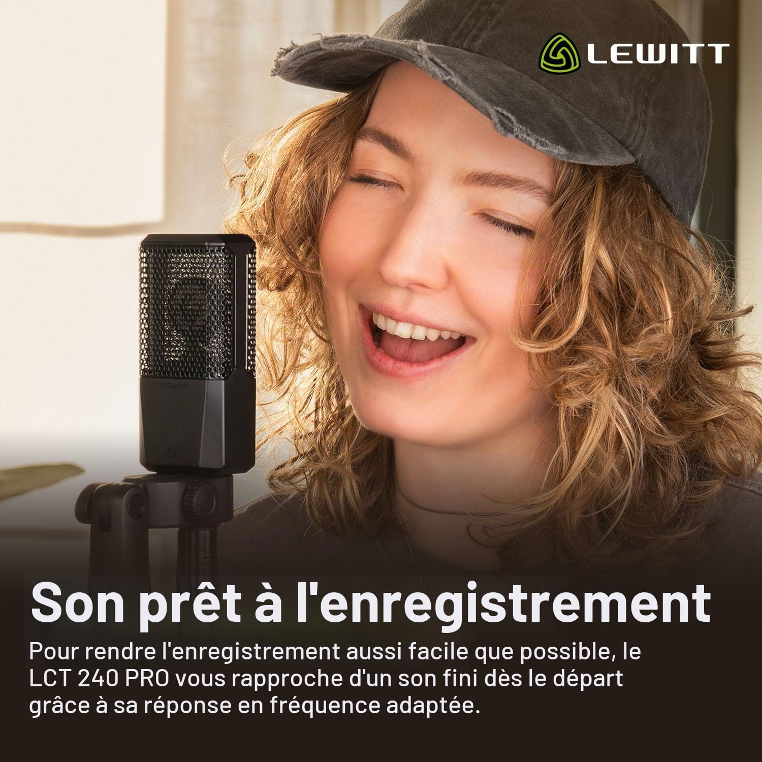 Lewitt lCT 240 PRO Microphone pour Home Recording, noir