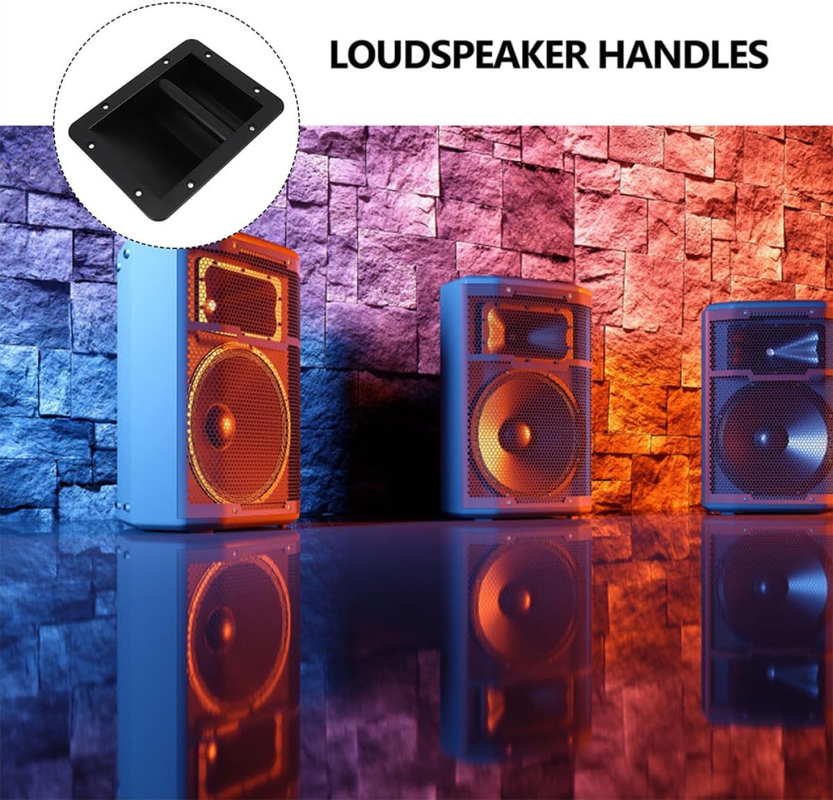 Gadpiparty 4pcs Plastic Speaker Handle Side Handle for Easy Carrying of Speakers Versatile for Various Applications Made from Wear-Resistant Material
