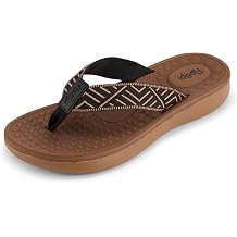 Floopi Womens Aztec Knit Flip Flops, Cushioned Thong Sandals with Soft Toe Post, Casual Summer Flip Flops for Women.