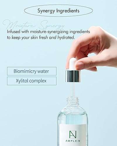 Miniatura 5 de AMPLEN Hyaluron Shot - Suero de hidratación facial con ácido hialurónico y xilitol, hidratante ultra hidratante para reducir las arrugas y restaurar