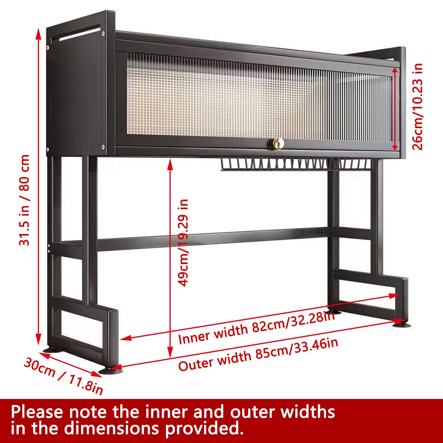 Escurridor de platos sobre el fregadero, escurridor de platos sobre el fregadero para almacenamiento de platos y cubiertos en la cocina, estante para platos que ahorra espacio con tapa, (negro,