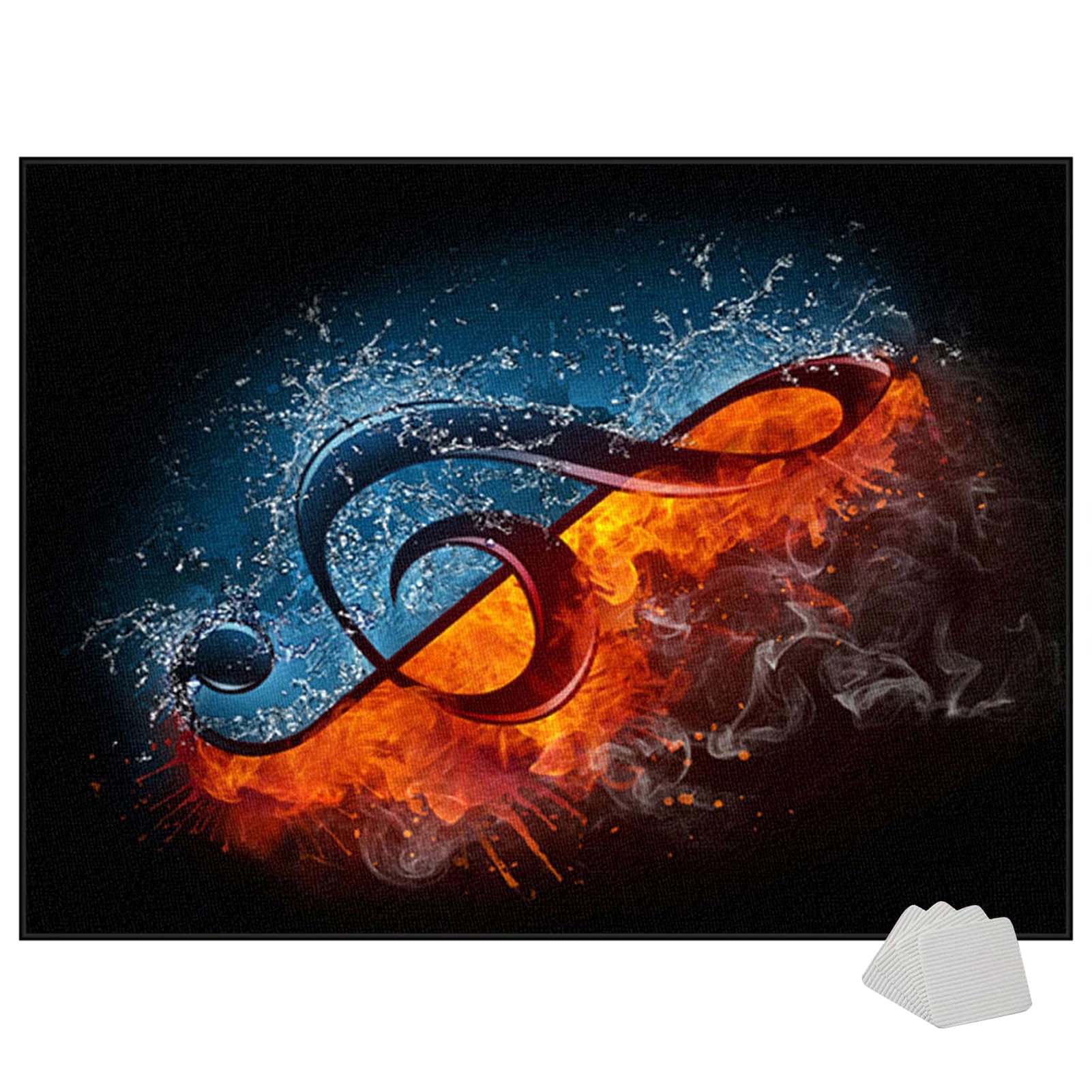 Schallschutz Teppichmatte - Trommel Teppiche Drum Teppich - Drum Rug rutschfeste Drum Matte für Akustik Schlagzeug Drum Kits Bass Drum Elektronisch Snare Klavier Musikinstrumente Teppich 180 x 140 cm