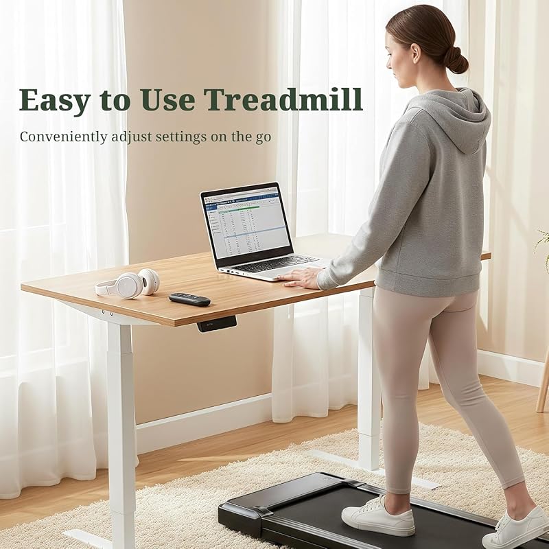 Walking Pad Under Desk, 3 in 1 Portable Treadmills for Home Small Space image 5