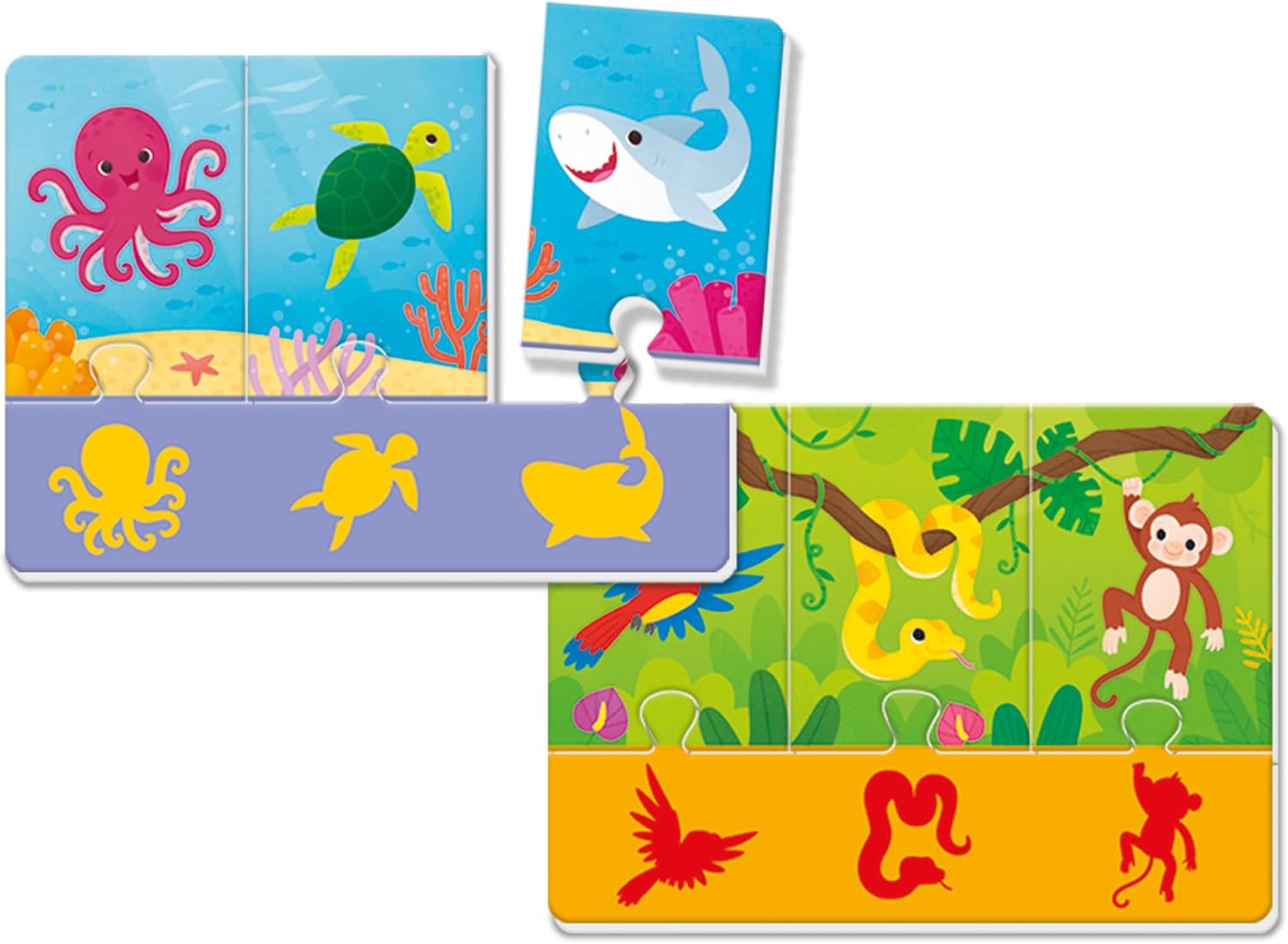 Clementoni Sapientino Montessori – First Games, Montessorian Method Educational Game Children 1-3 Years, with Many Activities on Shapes, Colours, Animals and Words, Made in Italy, Italian Language,