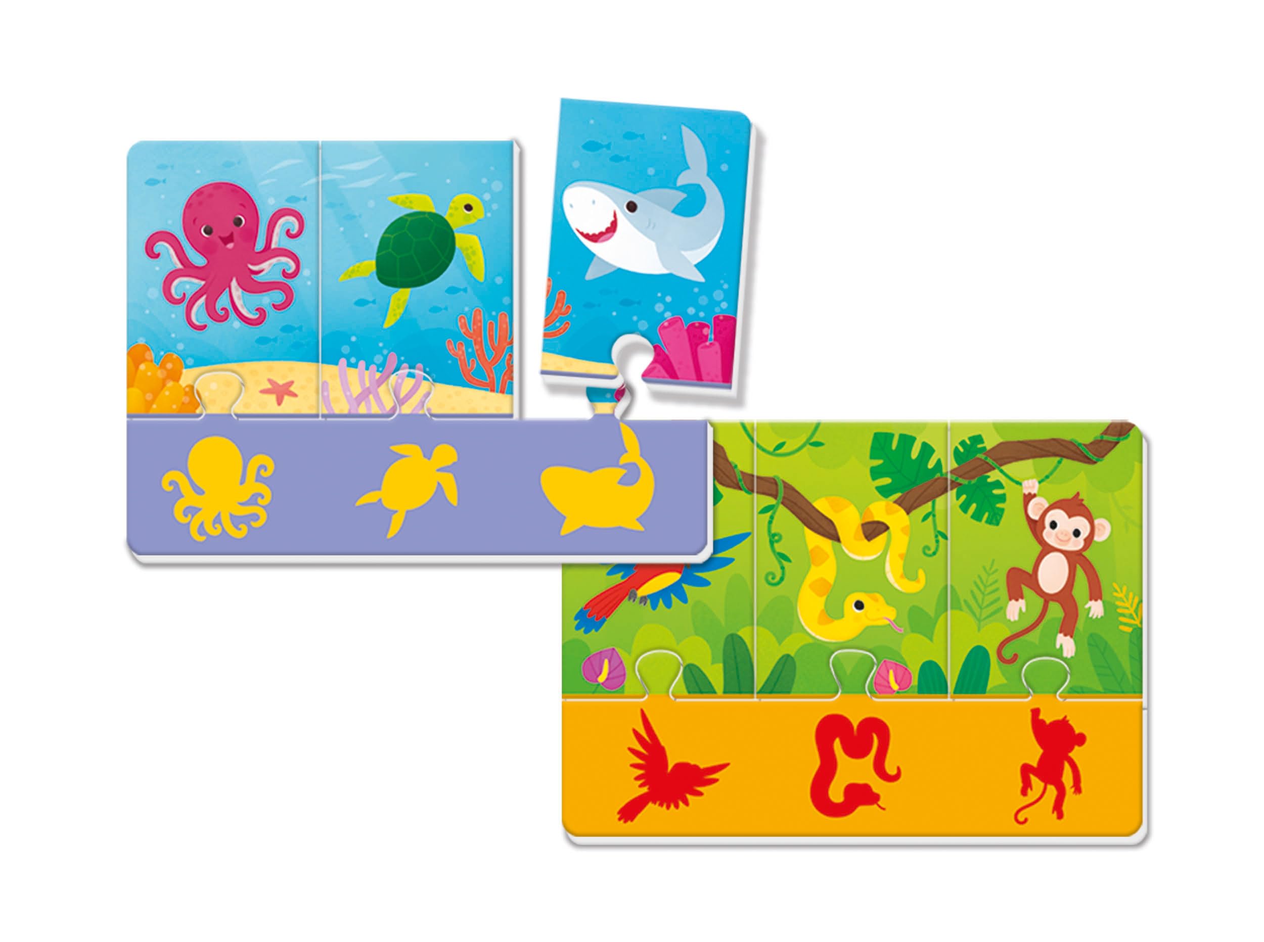 Clementoni Sapientino Montessori - Primi Giochi, Gioco Educativo Metodo Montessoriano Bambini 1-3 Anni, con Tante attività su Forme, Colori, Animali e Parole, Made in Italy, Lingua Italiana, 16857