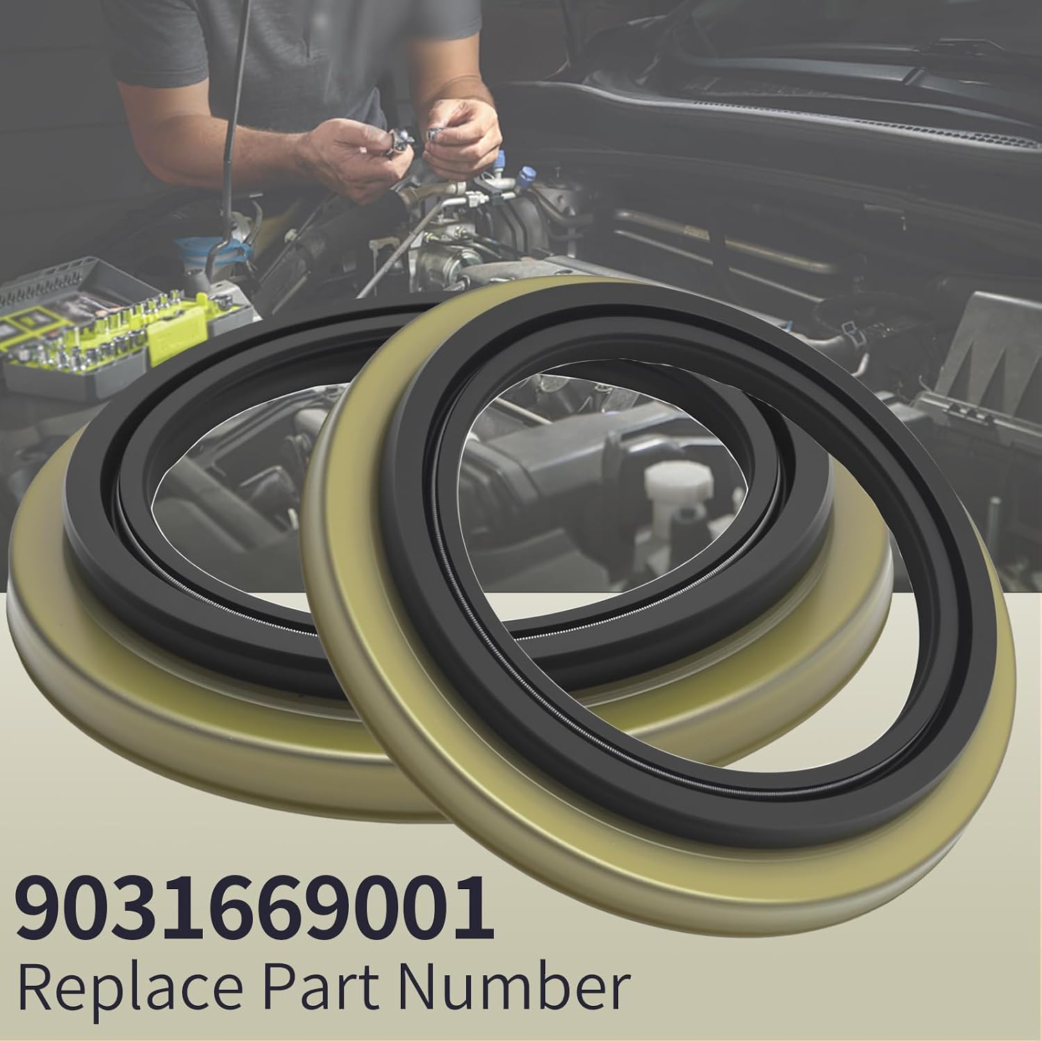 90316-69001 Wheel Seal Wheel Bearing Oil Seal Replacement for Toyota 4Runner 1996-2002 Tundra 2000-2006 Tacoma 1995-2004 Sequoia 2001-2007, Replaces 90316-69000 9031669000 9031669001