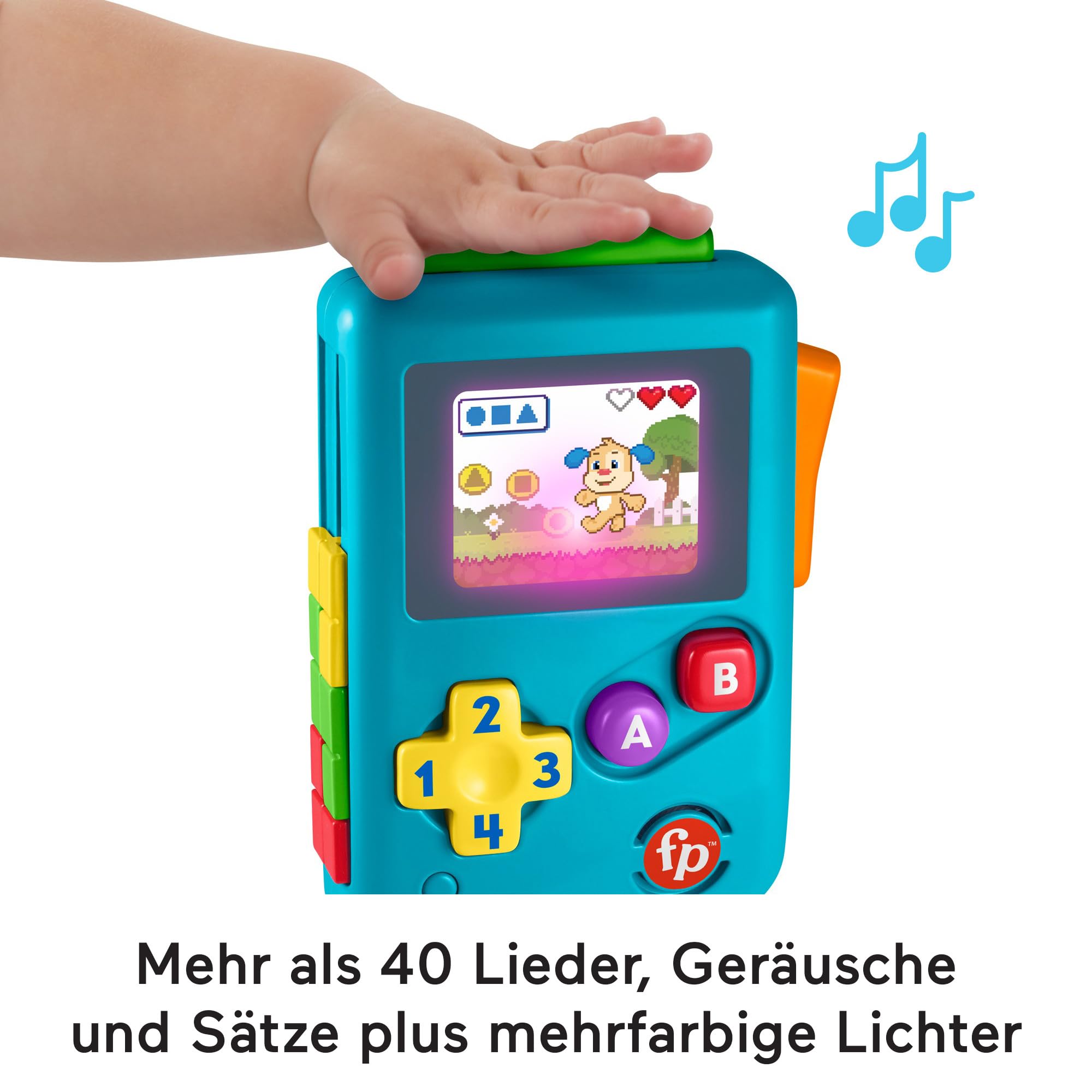 Fisher-Price Learning and Play Fun for Babies and Toddlers Lil' Gamer Dummy Game Console with Lights and Music for Babies from 6 Months - Image 4