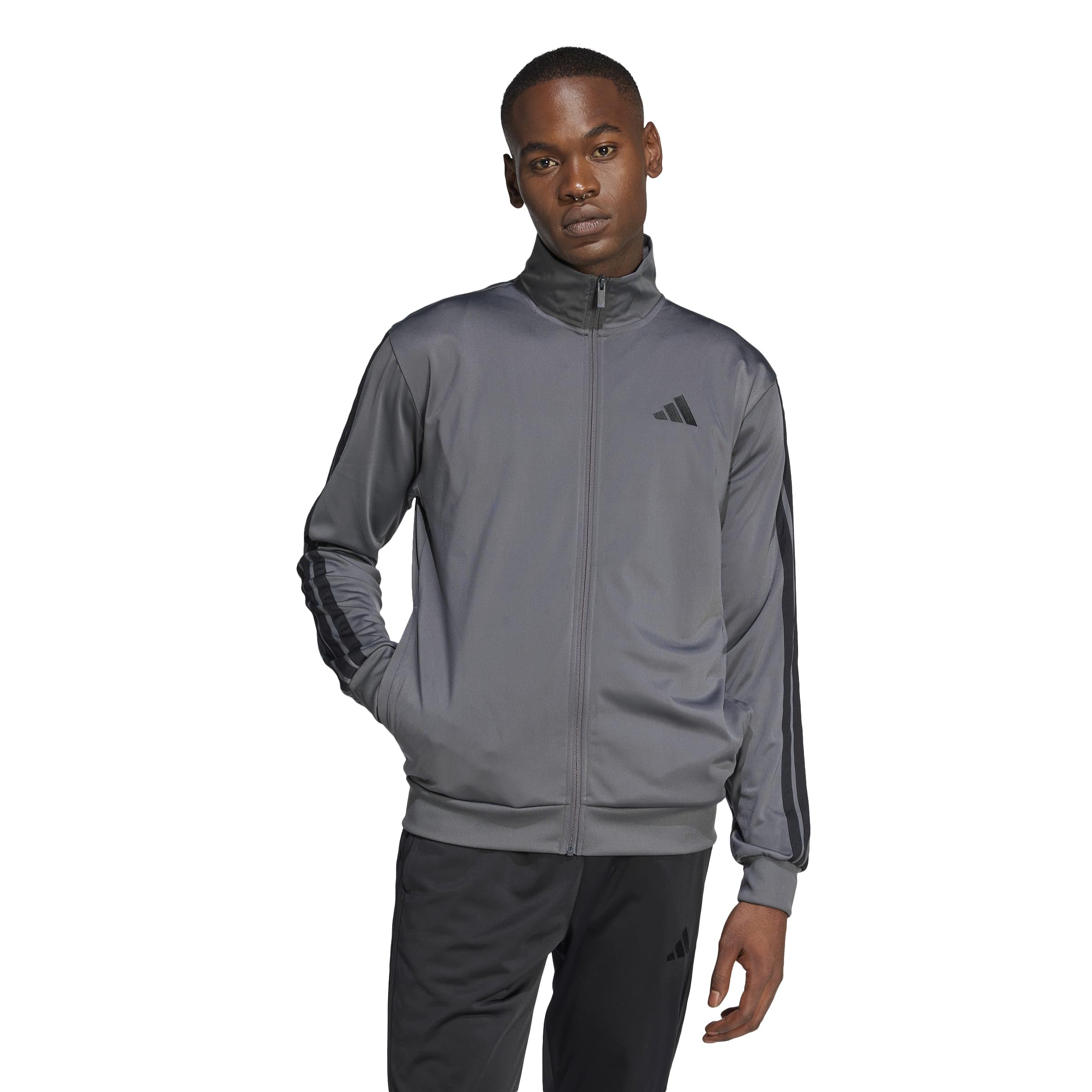 mens Essentials Warm-up 3-stripes Track Top