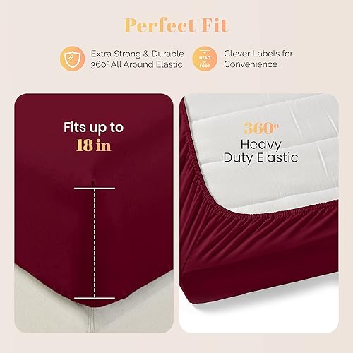 Miniatura 3 de Ashton - Juego de 2 fundas de almohada de microfibra premium MÁULLI Collection 1800, suaves, transpirables, de color blanco brillante, tamaño