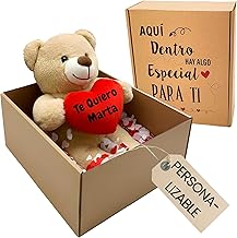 Personalised Plush Toy in Decorated Box, Original Personalised Gift for Women and Men | Gifts for Friends (Beige)
