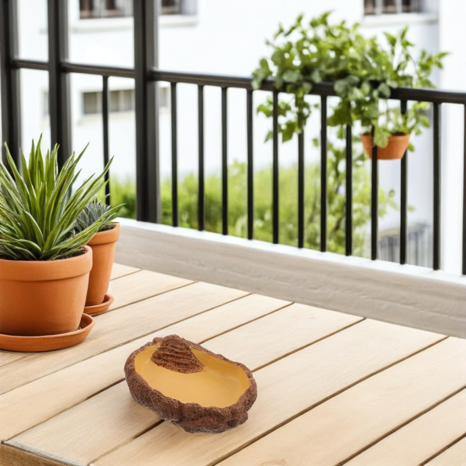 NOLITOY Ciotola Angolare per Rettili Rampa D’Ingresso, Piatto di Alimentazione e Acqua per Tartarughe, Draghi Barbuti, Gechi e Rane, Materiale Durevole per Terrari e Ambienti Naturali