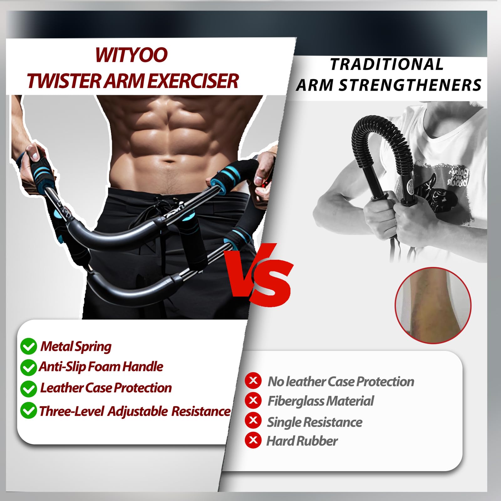 Arm trainer, Twister Arm Exerciser, Verstelbare borst expander, Tricep Arm trainer, Twister Arm Exerciser, Verstelbare borst expander, Tricep