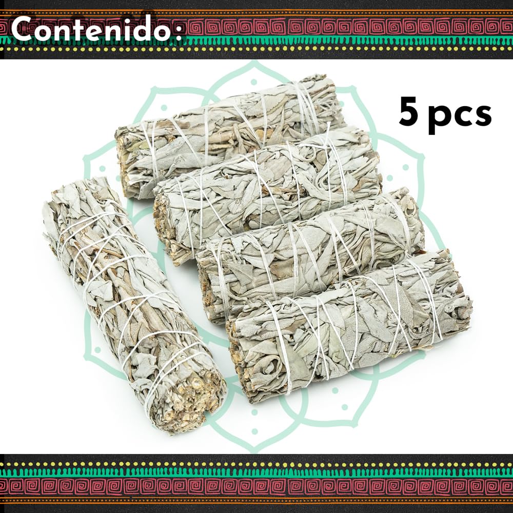 Sauge Blanche 10 cm Purification à Bruler Premium – 100% Naturelle pour Rituels Énergétiques et Harmonisation