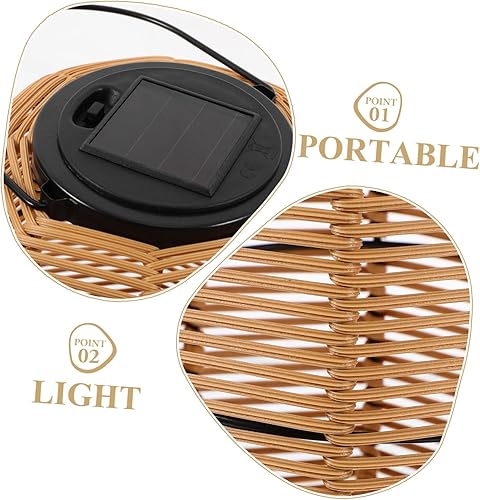 Miniatura 6 de OSALADI Varios lugares Decoración Colgando Impermeable Light Rattan Decorar Efectos