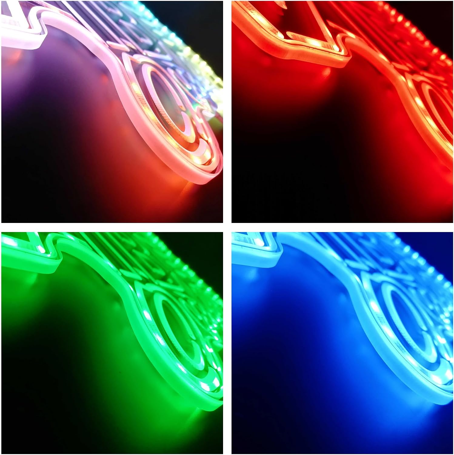 ADVPRO Good Vibes Only RGB Dynamic Glam LED Sign - Cut-to-Edge Shape - Smart 3D Decoration - Multicolor Signage st06s22-fnd-i0234-c image 4