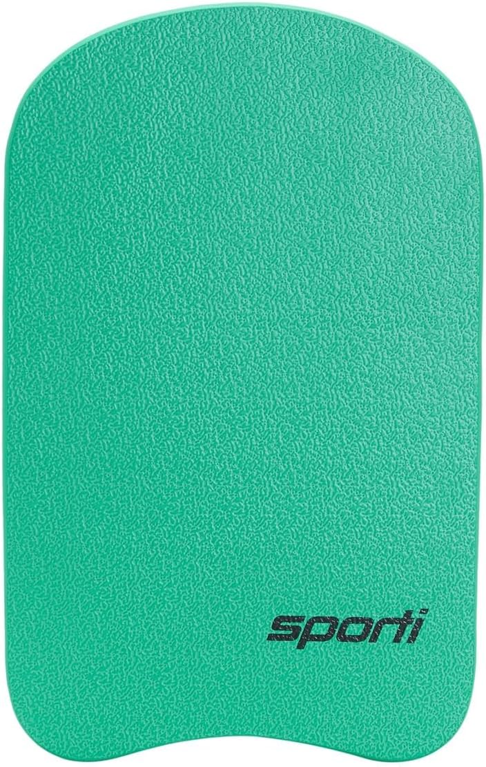 Swim Training Kickboard & Floating Swim Fins Set – Boost Leg Strength, Improve Technique & Confidence for All Levels of Swimmers ( Green Blue - Green )