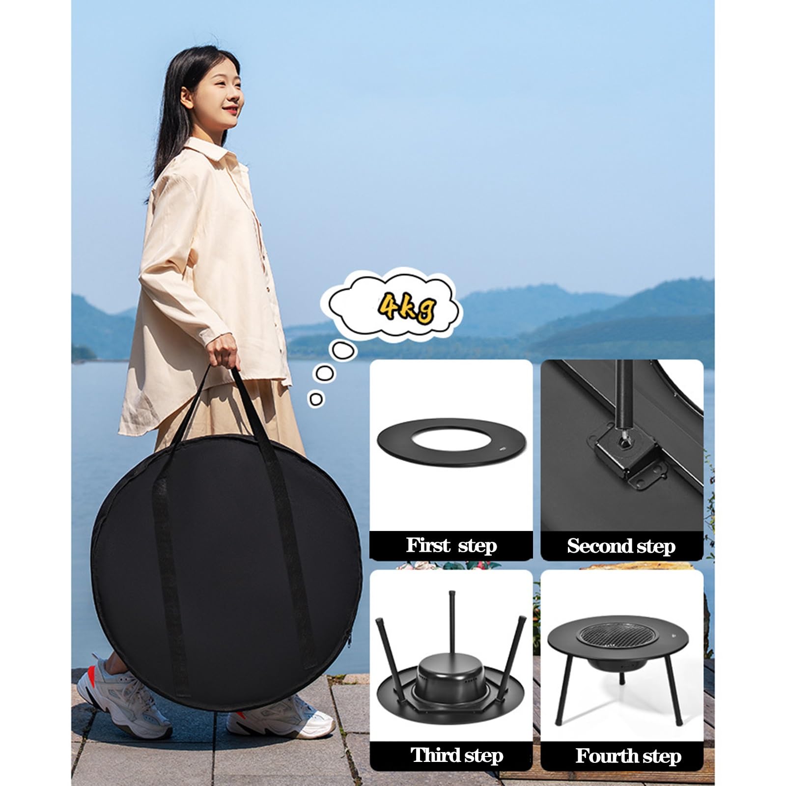 Griglia Portatile, Mini Grill Portatile(Style1)