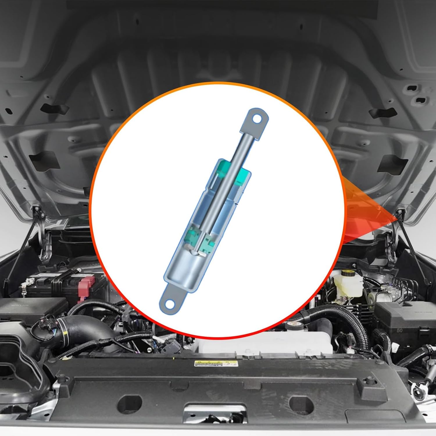 Hood Struts Compatible with Toyota Tacoma 2024 2025+ and 4Runner 2025+, Quick Hood Lift Plus System, Hood Lift Support No Drilling Required 21-27022-02