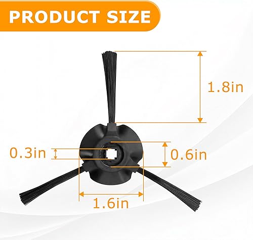 Miniatura 2 de 8 Pack Side Brushes Replacement for Shark Matrix Robot Vacuum RV2310, RV2310AE, AV2310, AV2310AE, RV2300, RV2300S, RV2320S, UR2350AE Vacuum Cleaner
