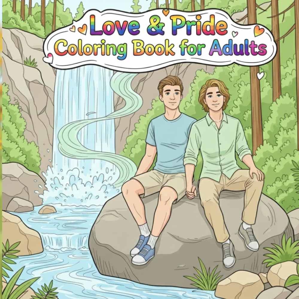 Love & Pride Coloring Book for Adults: Diverse Romantic Scenes & Joyful Illustrations: A Therapeutic Activity Book for Stress Relief and Emotional Well-being