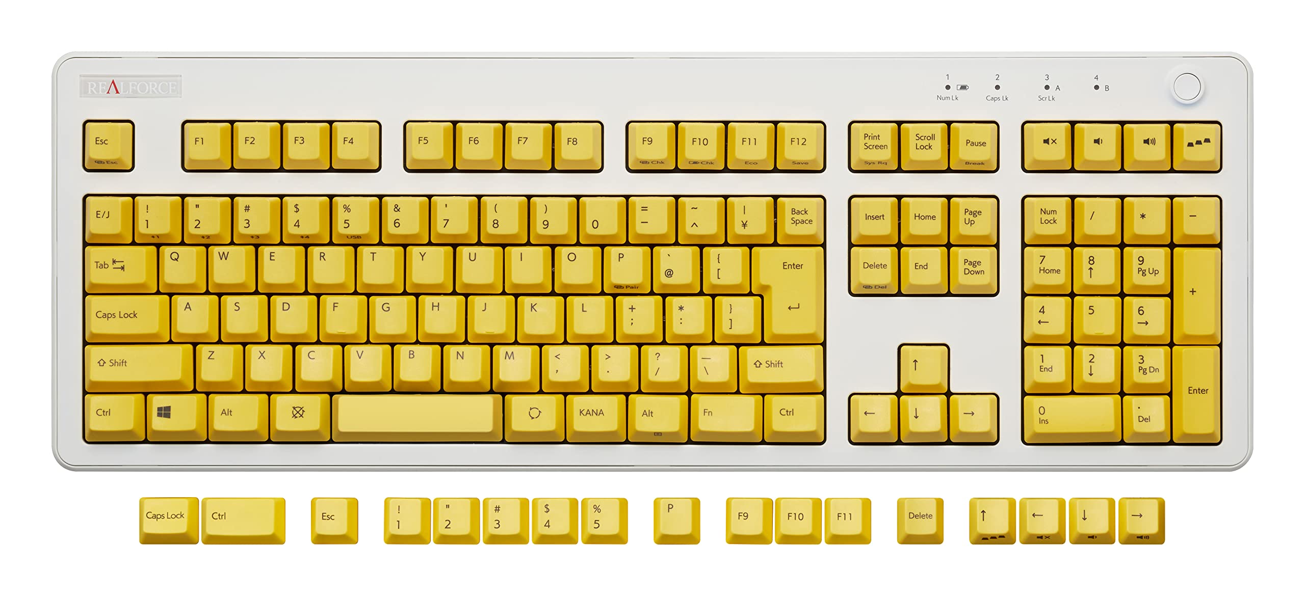 REALFORCE R3 R3S カラーキーキャップ イエロー Amazon.co.jp: REALFORCE リアルフォース 東プレ R3 キーボード