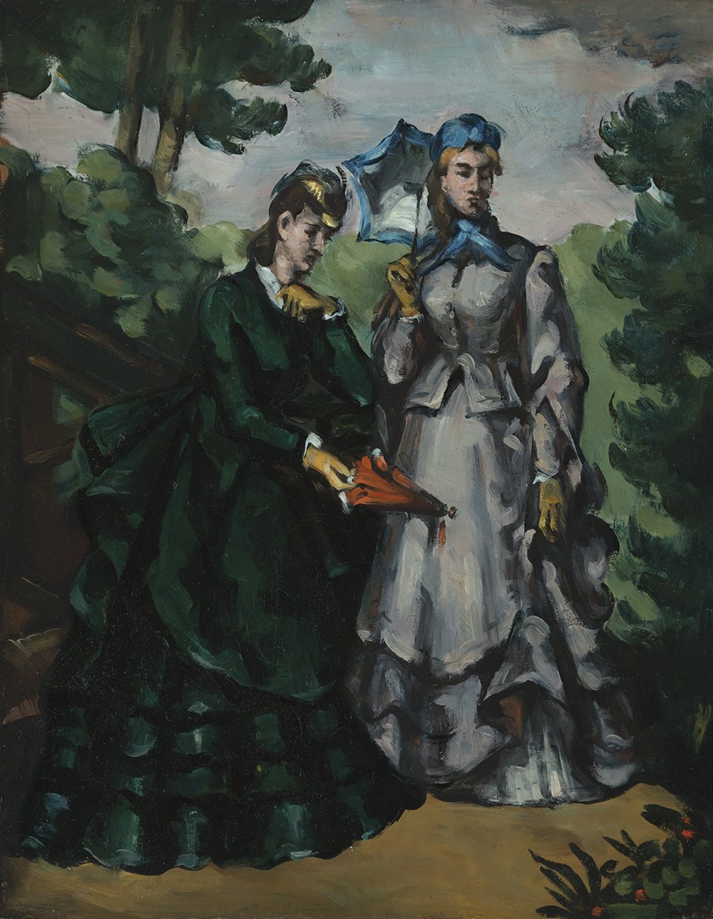 Impresión mate fina de La Promenade de Cézanne en formato mediano