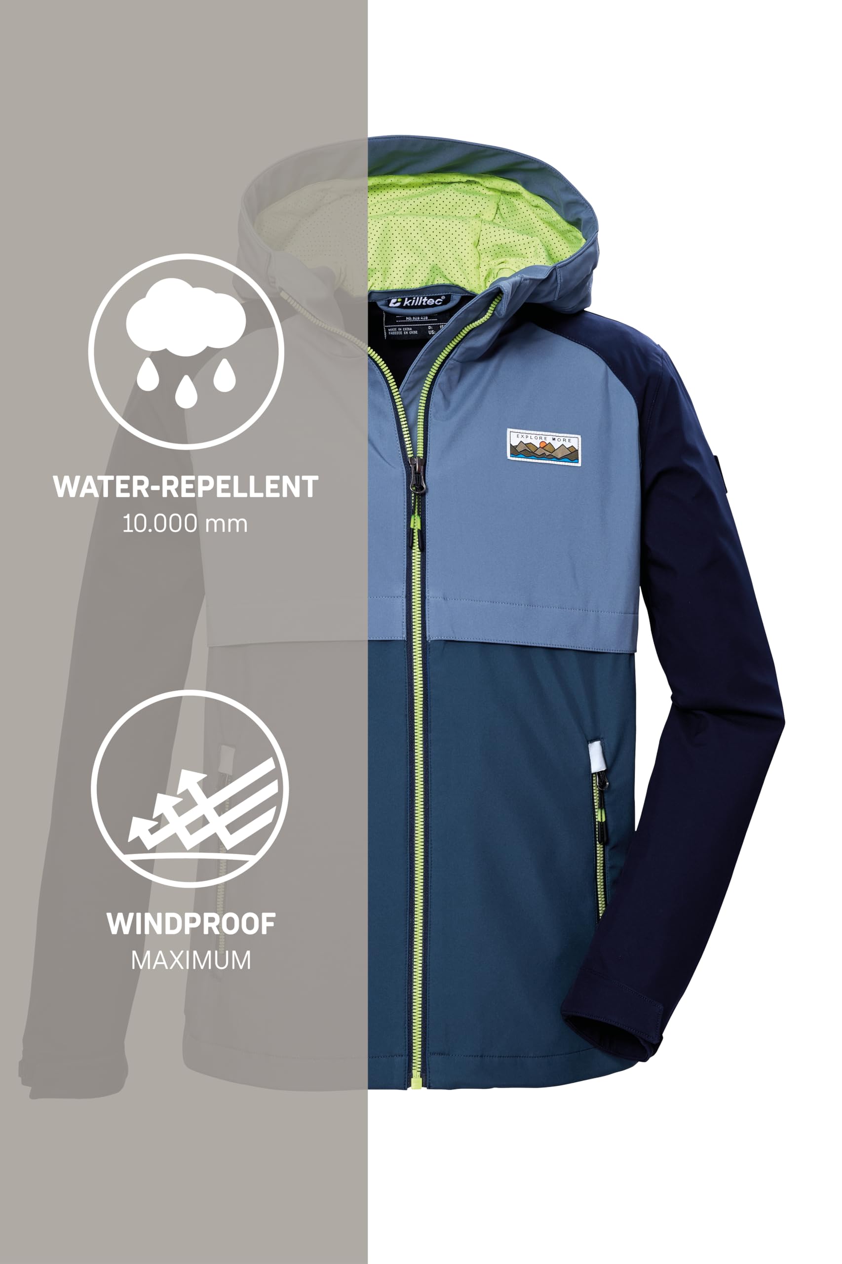 Killtec Kurtka softshell/kurtka outdoorowa z kapturem Chłopcy Kos 137 Bys Sftshll Jckt