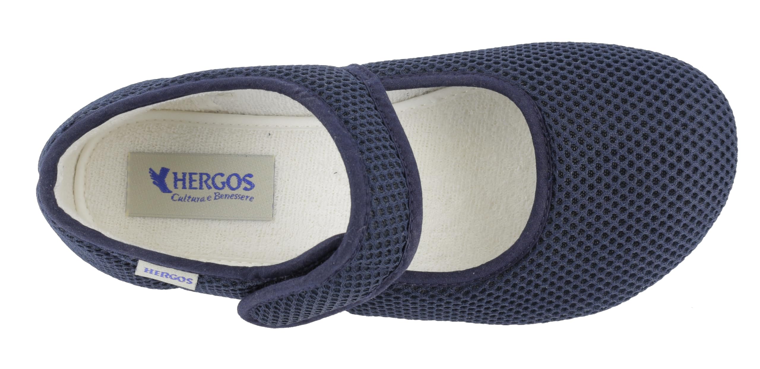 Hergos H041 - Pantofole sanitarie da donna, scarpe ortopediche traspiranti con chiusura a strappo, sandali per riabilitazione