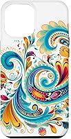 Vista 26 de Turquoise Paisley Boho Chic Case for iPhone 17