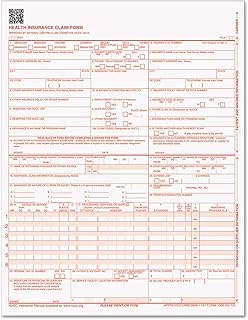 Tops 50126Rv Laser Printer Claim Forms,Cms-1500,1-Part,9-1/2-Inch X11-Inch,500/Pk